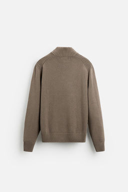HIGH NECK QUARTER-ZIP SWEATER - Zara фото 24
