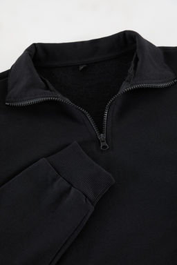 Siyah-Kar Melanj 2li Paket Regular/Normal Kesim Ici Polar/S?cak Tutan Sweatshirt TMNAW25SW00205 - Trendyolmilla фото 4