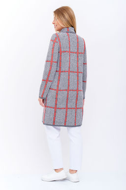 Кардиган К 1377/серо-ягодный микс (1205) - Злата фото 7