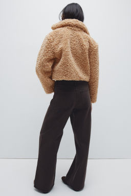 Chaqueta cropped de borreguito - H&m фото 6