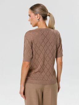 Блузка вязаная