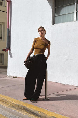 ASYMMETRIC POLYAMIDE TOP - Zara фото 9