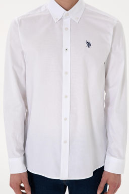 Erkek Beyaz Uzun Kollu Basic G_mlek - U.s. polo assn фото 6