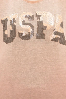 Женская футболка с пудрой Неожиданная скидка в корзине - U.s. polo assn фото 5