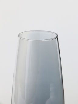 Ваза «Кэнди», 22×9×6.5 см, стекло, серая