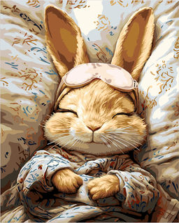 ФРЕЯ PNB/PL-336 Набор для раскрашивания по номерам 50 х 40 см Сон зайки