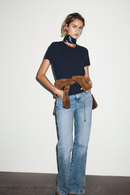 PLAIN KNIT SHORT SLEEVE TOP - Zara фото 23