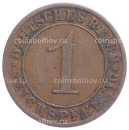 Монета 1 рейхспфенниг 1925 года A Германия