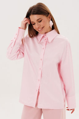 Рубашка AmberA 1141 пудра