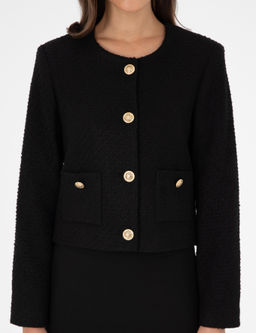 Siyah Crop Top Ceket - Pierre cardin фото 6