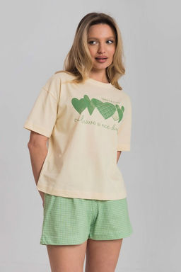 Пижама М325338Пмз молочный/зеленый - Елена фото 2