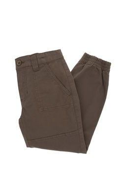 Erkek _ocuk Vizon Kanvas Pantolon Sepette S_rpriz _ndirim
