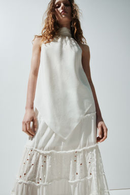 Maxifalda con bordado ingl?s - H&m фото 5