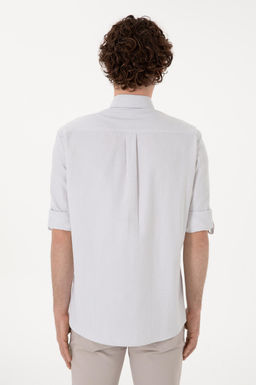 Erkek Gri Melanj Uzun Kollu G_mlek Sepette S_rpriz _ndirim - U.s. polo assn фото 6