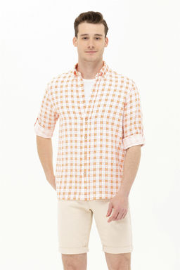 U. S. Polo Assn Мужская клетчатая рубашка в клетку - U.s. polo assn фото 9