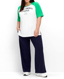 Блузка, бело-зеленая - Sheego фото 5