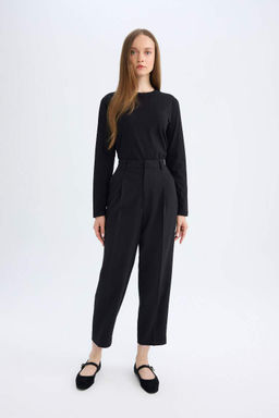 Туника-футболка с длинными рукавами стандартного кроя - Defacto фото 2