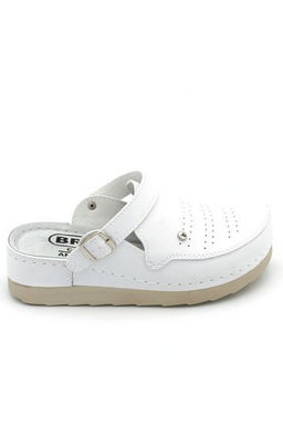 Jelena B | 703 / (white)/ Женские сабо (белый) из натуральной кожи. - Milka shoes&more фото 3