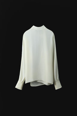 BLUSA CRUZADA FLUIDA ZW COLLECTION / Crudo - Zara фото 6