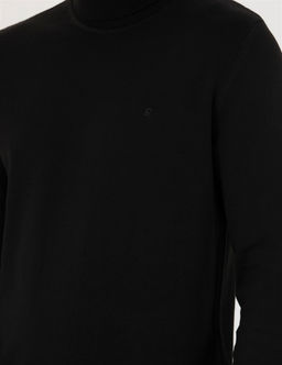 Siyah Slim Fit Bal_k__ Yaka Basic Triko Kazak - Pierre cardin фото 7