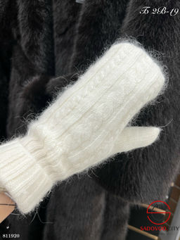 Варежки ангора внутри на байке