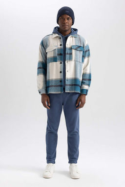 Рубашка Relax Fit в клетку с длинным рукавом Lumberjack - Defacto фото 2