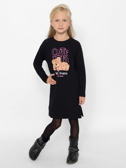 CRB wear/CWKG 63732-22-389 Платье для девочки,черный/Ex.Cherubino  фото 4
