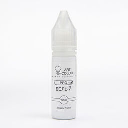Цена за 2 шт. Гелевый краситель Art Color, белый, 12 мл