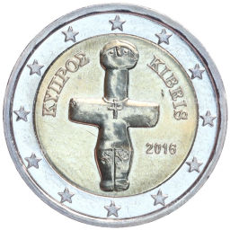 Монета 2 евро 2016 года Кипр