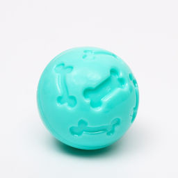 Мяч под лакомства, утолщённый TPR, 7 см, бирюзовый - Пижон фото 3