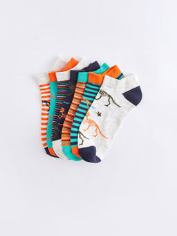 Desenli Erkek ?ocuk Patik ?orap 7li