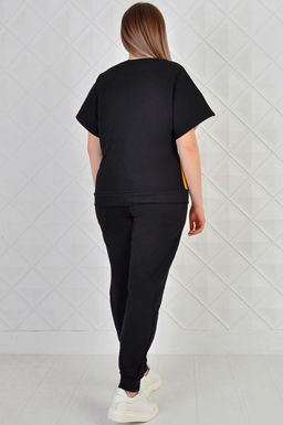 Арт. 2343 Костюм с брюками женский 50-58 (5 шт) Цвет:верх-черный, белый, горчичный, низ-черный - Калинка фото 5