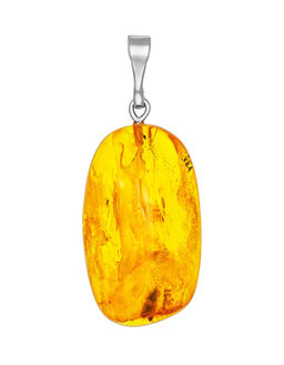 Подвеска из натурального балтийского янтаря с инклюзом