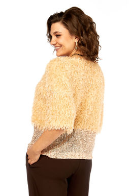 Блуза Olga Style Л436 персик