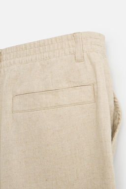 LINEN/VISCOSE OVERSIZE BERMUDA SHORTS - Zara фото 9