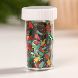 Посыпка конфетти Цветные ёлочки: красная, зеленая, желтая, 1 г. - Simaland фото 3