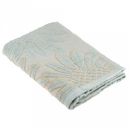 Полотенце махровое "Подсолнух" 70х140см, хлопок 100%, мятный (Китай)