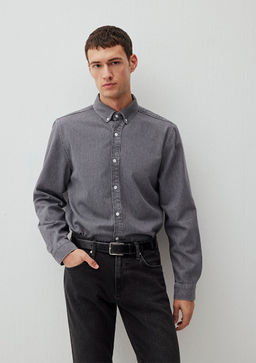 Brad Mavi Edition Gri Jean Gomlek