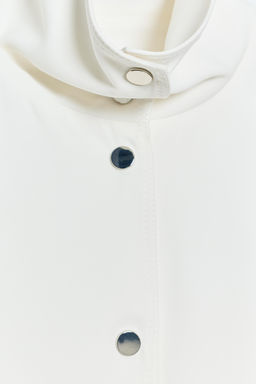 CHAQUETA BOMBER CUELLO SUBIDO / Blanco roto - Zara фото 9