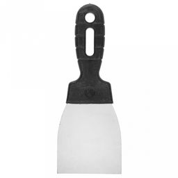 Шпатель для ремонта и отделки Стандарт 8см, польский, нержавеющая сталь, пластмассовая ручка (Россия)