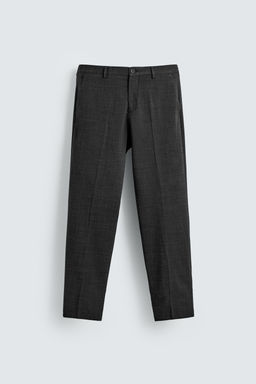 TEXTURED SUIT TROUSERS - Zara фото 6
