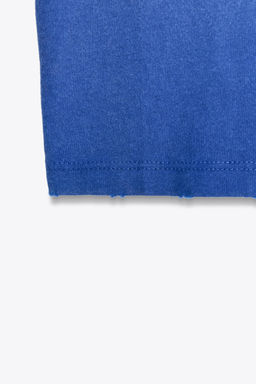 FADED-EFFECT TEXT T-SHIRT - Zara фото 8
