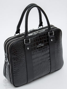 Сумка женская кожаная 2457Y black Polina&Eiterou