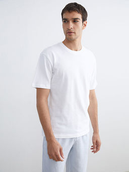 Bisiklet Yaka Penye Erkek Ti??rt