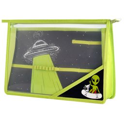 Папка для уроков труда пластиковая арт. 59598/ 12 НЛО (полипропилен, формат А4, 33х23 см, 1 отделени