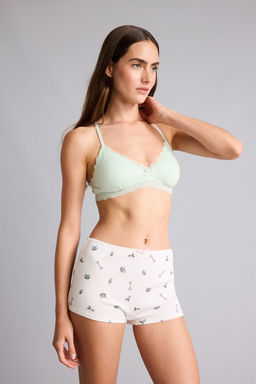Pamuklu Dantel Detayl_ Ribana Boxer - Defacto фото 2
