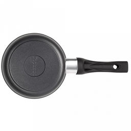 Ковш с тефлоновым покрытием 1,0л, д16см "Классик", h7см, s0,4см, ручка из термостойкого пластика, стеклянная крышка с пароотводом, подарочная упаковка (Россия)