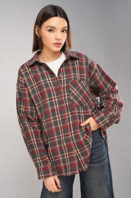 Рубашка женская в клетку Happyfox