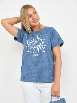 Футболка варенка Хлопок 100% Лиона индиго - Ивассорти фото 10