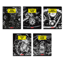 Светоч 96ТЕТк-004 Тетрадь ученическая общая, глянцевая ламинация, A5 96 л. на скобе 60 г/кв.м , белизна 100 % 5 шт. клетка 000775 Механизмы